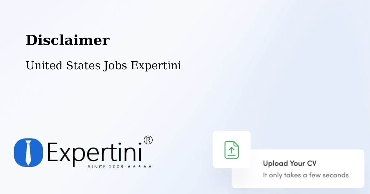 Disclaimer – Redmond - United States Jobs Expertini